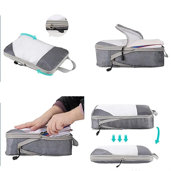 Set Of 3 Lightweight Compression Packing Cubes