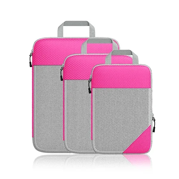 Set Of 3 Lightweight Compression Packing Cubes