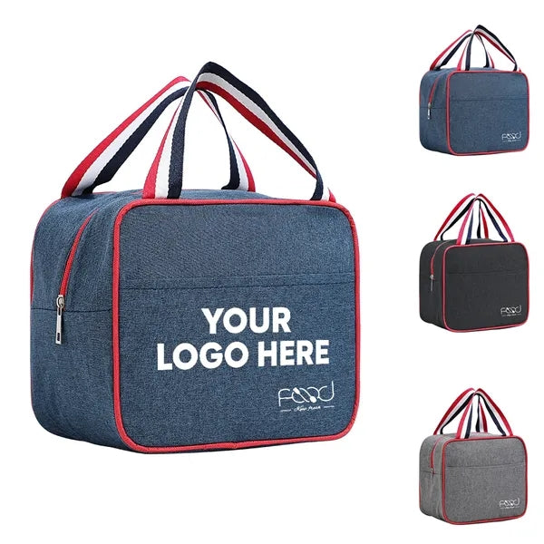 8-Can Insulated Color-Block Cooler Bag with Front Pocket