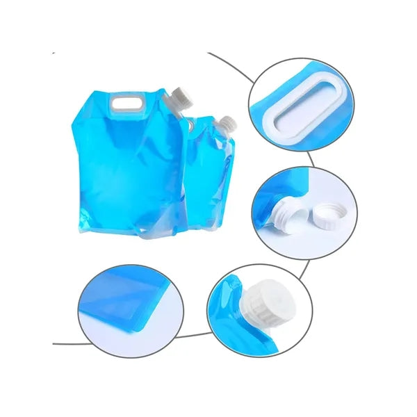 No-Leak Foldable Plastic Water Container Bag