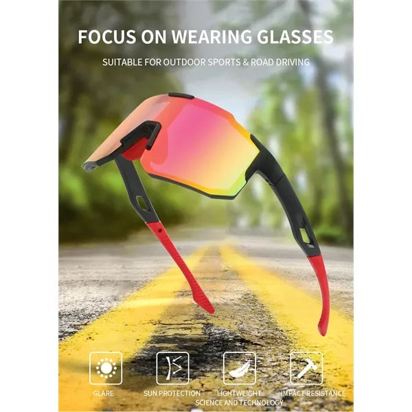 Unisex Wraparound Sports Sunglasses