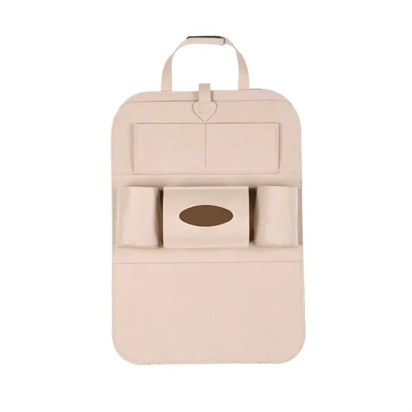 6-Pocket Storage Felt Car Seat Back Organizer