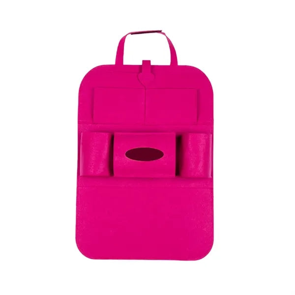 6-Pocket Storage Felt Car Seat Back Organizer