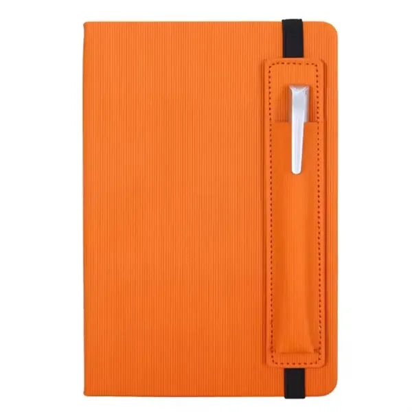 A5 Strap Notebook with Pen Insert Planner Notepad PU Leather