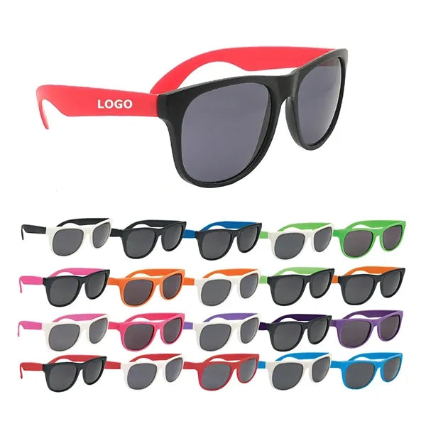 Two Tone Plastic Sunglasses