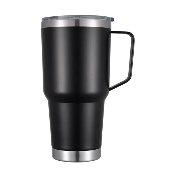30 oz Stainless Steel Insulated Car Tumbler with Handle