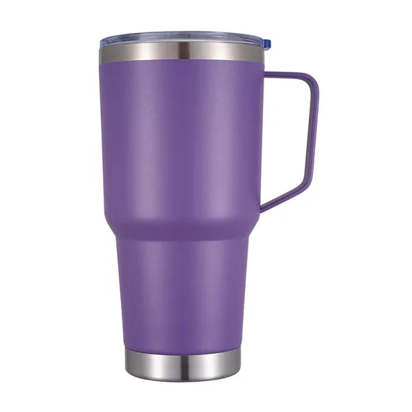 30 oz Stainless Steel Insulated Car Tumbler with Handle