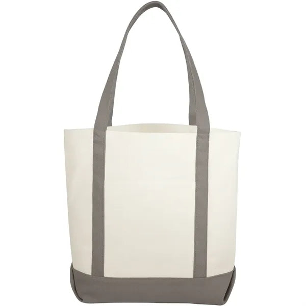 10 oz. Cotton Canvas Boat Tote Bags Front Pocket