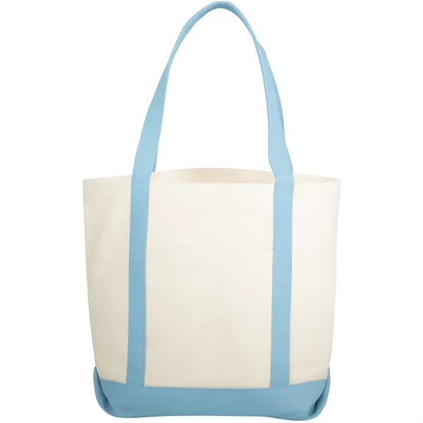10 oz. Cotton Canvas Boat Tote Bags Front Pocket