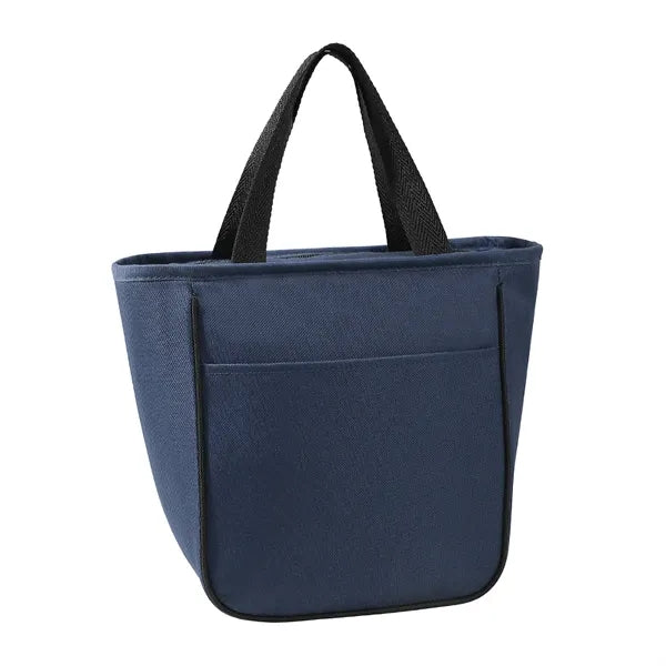 9-Can Solid-Color 600D Oxford Insulated Lunch Tote