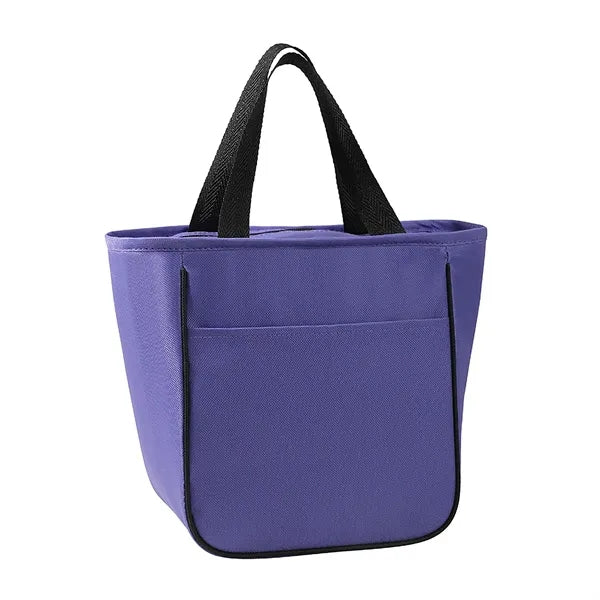 9-Can Solid-Color 600D Oxford Insulated Lunch Tote