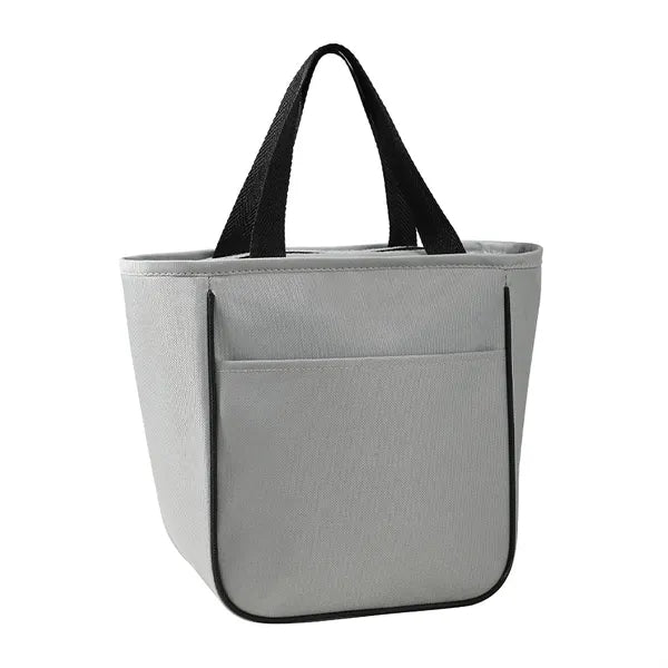 9-Can Solid-Color 600D Oxford Insulated Lunch Tote