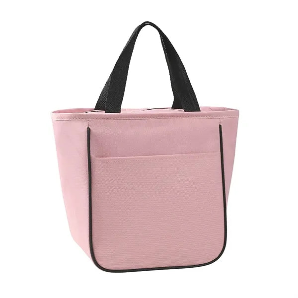 9-Can Solid-Color 600D Oxford Insulated Lunch Tote