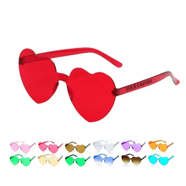 Colorful Heart Shape Sunglasses