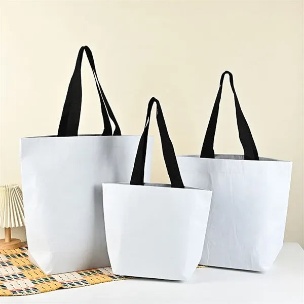 Fully Customizable Green RPET Paper Like Tote Bag For Brandi