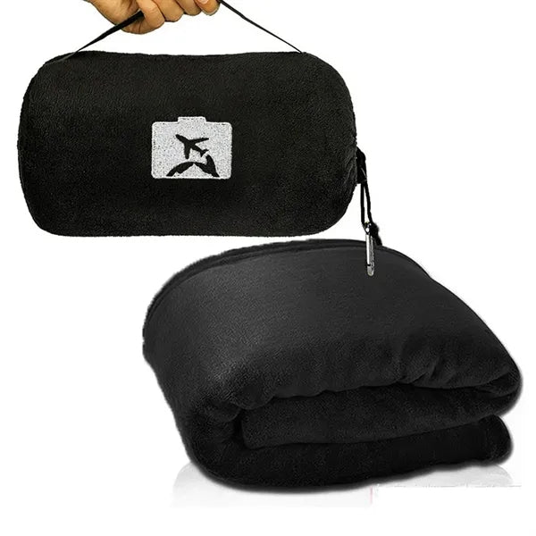 Portable Travel Blanket with Bag Pillow