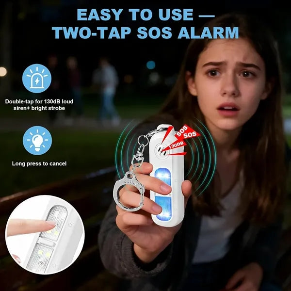 Personal Safety Alarm With Strobe Lights