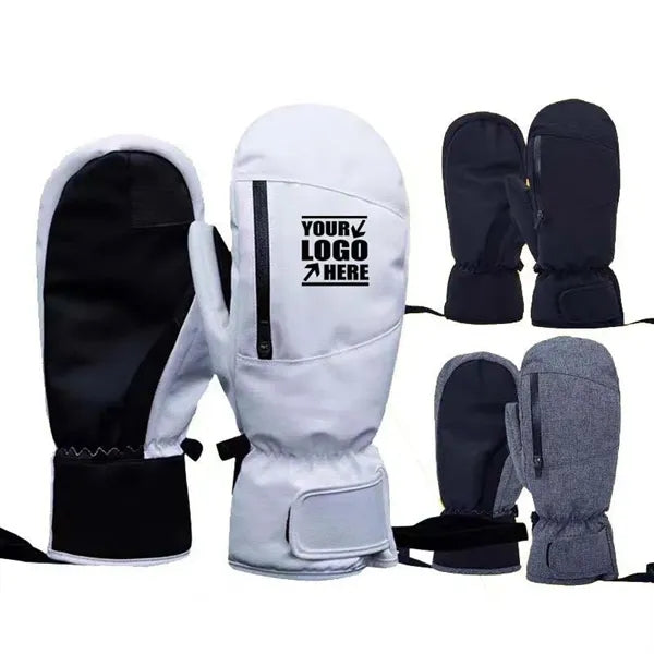 Inner Five Fingers and Touch Screen Waterproof Snow Mittens
