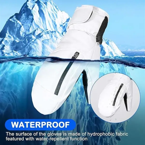 Inner Five Fingers and Touch Screen Waterproof Snow Mittens