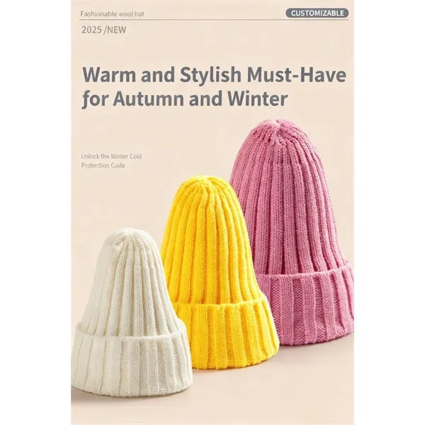 Winter Fall Warm Pointed Knit Cap