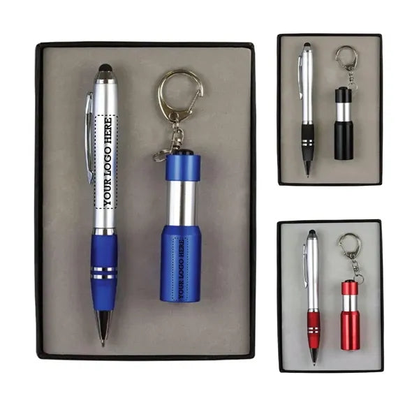 Stylus Pen & Led Flashlight Bottle Opener Gift Set