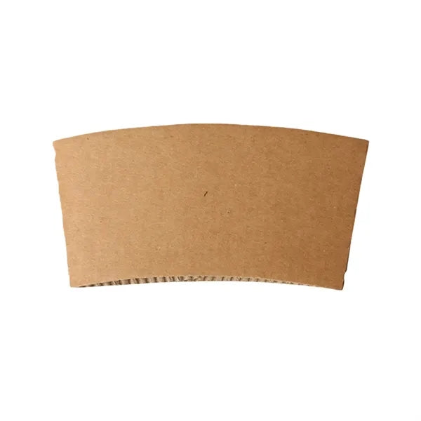 Corrugated Kraft Paper Cup Sleeve For 10 To 20 Ounce