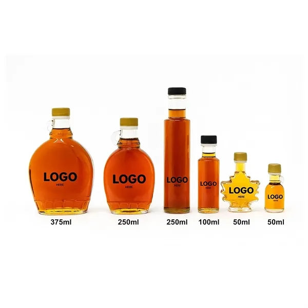 Clear Glass Syrup Bottles