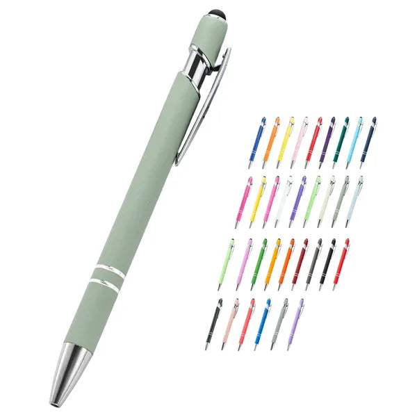 Two In One Stylus Metal Ballpoint Pen