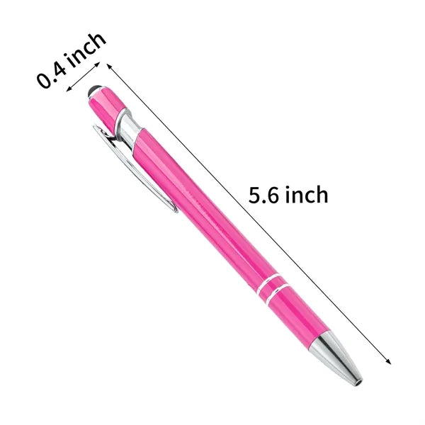 Two In One Stylus Metal Ballpoint Pen