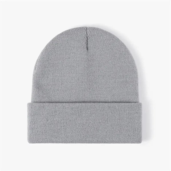 Thickened Double-Layer Men's Knit Hat for Warmth
