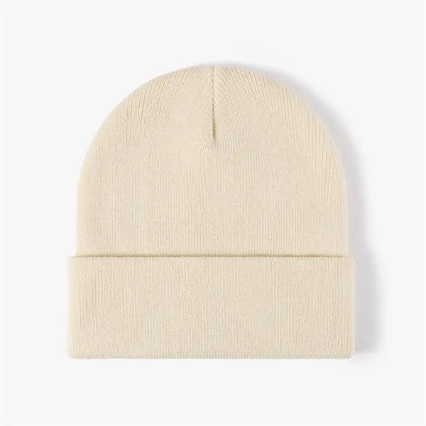 Thickened Double-Layer Men's Knit Hat for Warmth