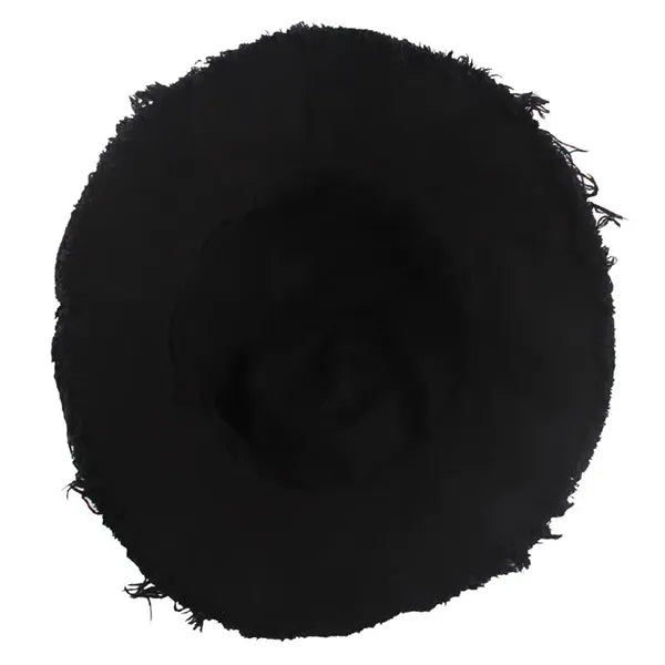 Cotton Frayed Edge Sun Hat