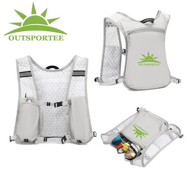 Running Vest with TPU Collapsible Soft Water Bottle