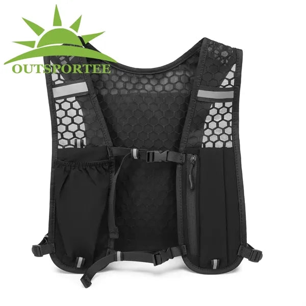 Running Vest with TPU Collapsible Soft Water Bottle