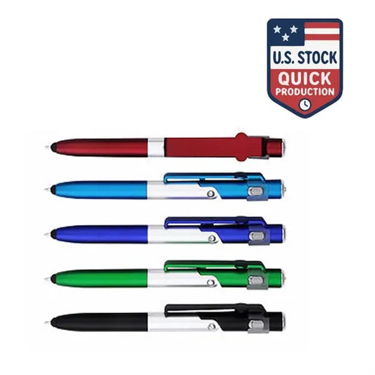 4 In 1 LED Light, Ballpoint Pen, Stylus and Phone Stand