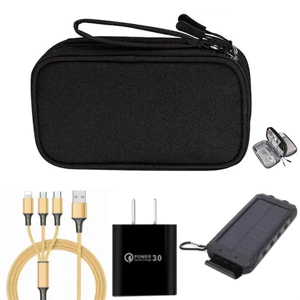 4IN1 Solar Power Bank With Earbud of Travel Tech Kits