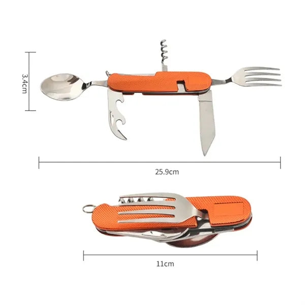 6-In-1 Multifunctional Outdoor Camping Tableware Set
