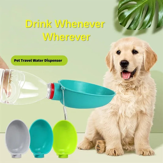 Outdoor Portable Insert Water Bottle Feeder for Pet