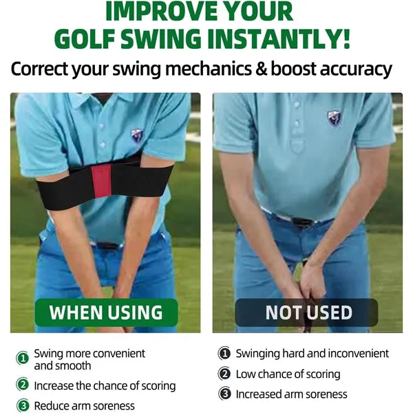 Correcting Arm Band Golf Swing Training Aid