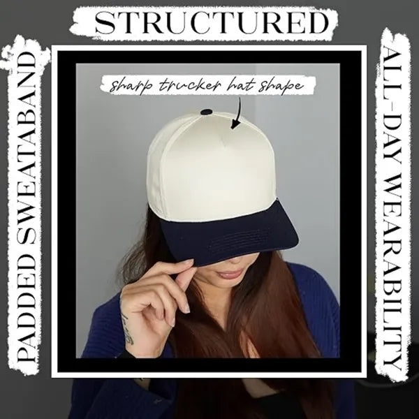 Trucker Hat Two Tone Adjustable Snapback Retro Cap