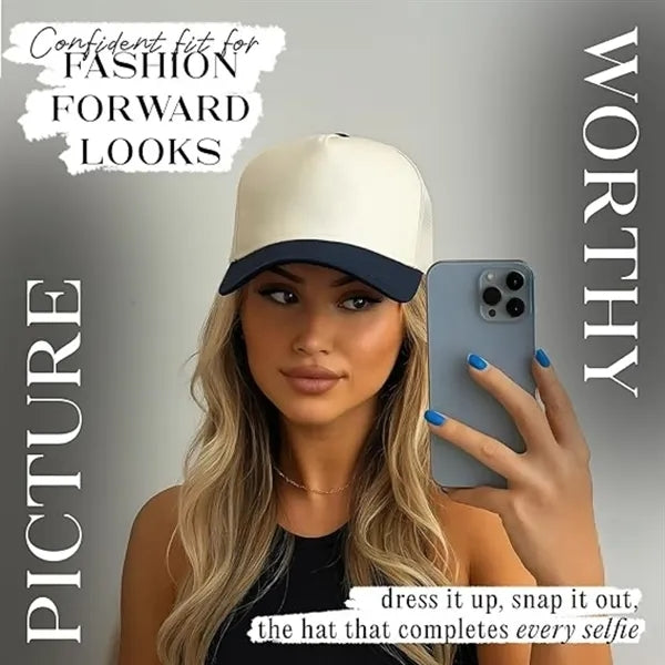 Trucker Hat Two Tone Adjustable Snapback Retro Cap