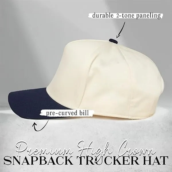 Trucker Hat Two Tone Adjustable Snapback Retro Cap