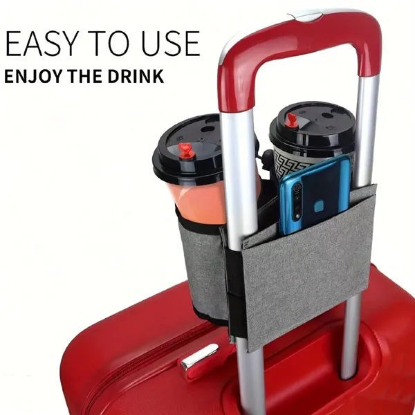 Travel Luggage Cup Holder Drink Carrier Hands Free