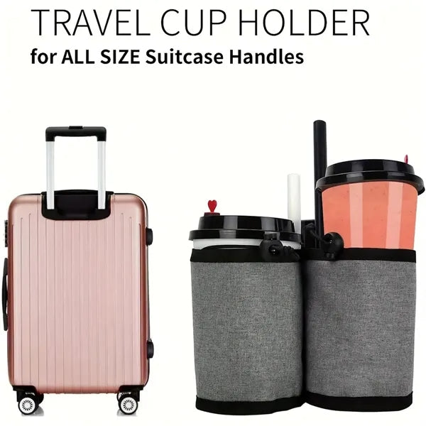 Travel Luggage Cup Holder Drink Carrier Hands Free