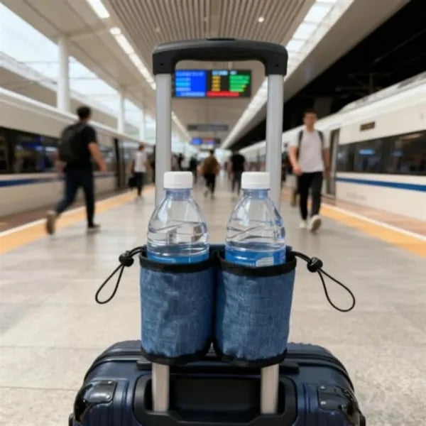 Travel Luggage Cup Holder Drink Carrier Hands Free