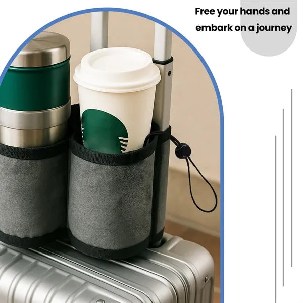 Travel Luggage Cup Holder Drink Carrier Hands Free
