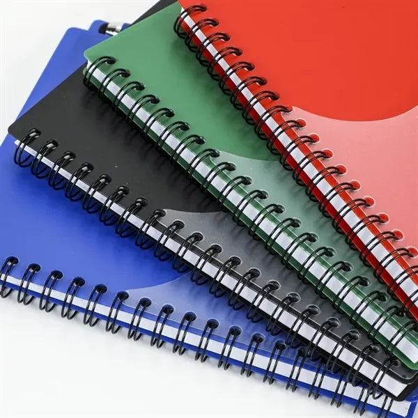 Polypro Notebook With Clear Front Pocket