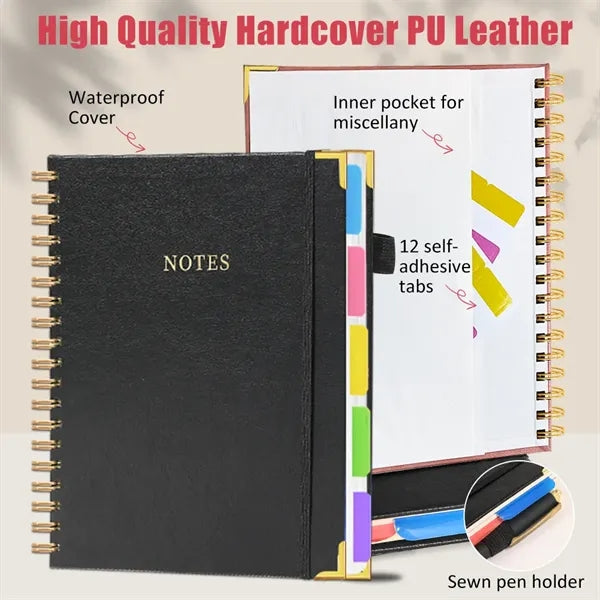 Soft Cover PU Leather Notebook With Pen
