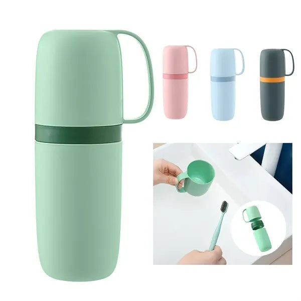 Travel Toothbrush Case with Cup Portable Brush Holder