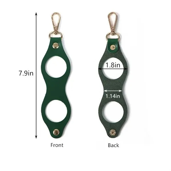 Leather Golf Ball Pouch with Belt Clip